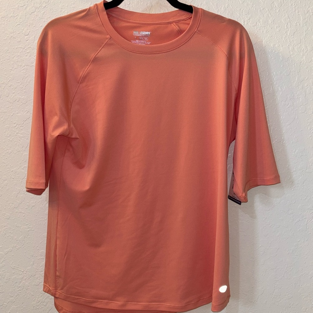 🌴Reel Legends Women's Reel-Tec Print Elbow Sleeve Top Size L